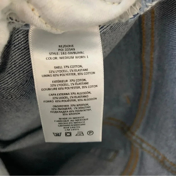 RE/DONE 90s Ultra High Rise Ankle Crop Jeans - Picture 12 of 14